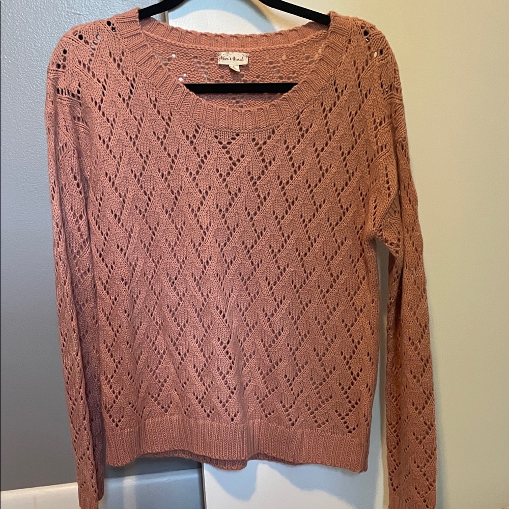 Women's Knit Sweater in Peach